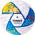 Мяч футбольный TORRES Junior-4 р.4,глянц.ПУ, 4 сл, 32 пан, руч.сш, F323804