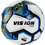 Мяч футбольный VISION Mission FV321075 р.5 FIFA Basic PU гибрид. сшив. бел-синий