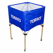 Тележка для мячей TORRES SS11022  на 25-30 шт. сине-белая