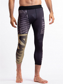 Брюки компрессионные Black/Green - MMA