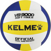 Мяч волейбольный KELME р.5, 18 пан., синт.кожа (ПУ), клееный, бело-желто-синий