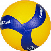 Мяч волейбольный MIKASA V300W р.5, FIVB Appr,18 пан, синт.кожа (микрофиб), клееный, бут.кам, жел-син