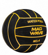 Мяч для водного поло Mad Wave, каучук, р.4, черный