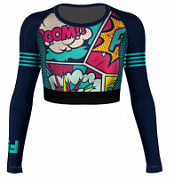 Топ женский 6F Pop-art синий B270