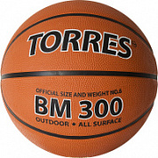 Мяч баскетбольный TORRES ВМ300 B02016 р.6 резина , нейлон. корд, бут.камера.