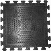 Коврик резиновый черн. толщина 12 мм (400 х 400)