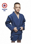 Куртка самбо синяя плотность 450 гр ВФС Junior