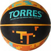 Мяч баскетбольный TORRES TT B02127 р.7 резина , нейлон. корд, бут.камера.