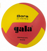Мяч волейбольный GALA Bora 12 BV5675S, р.5 синт. кожа, клееный, бут. кам. желт-розовый