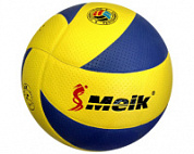 Мяч волейбольный Meik-200 р.5 PU 280 гр, 8 пан. клееный желто-синий