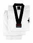 Кимоно тхэквондо добок Khan WT Extra Light Black T00002 белый