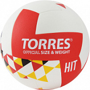 Мяч волейбольный TORRES Hit арт.V32055, р.5 синт.кожа ПУ, клееный