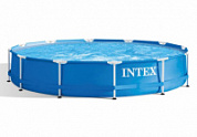 Бассейн каркасный Metal Frame Pool круглый 366*76 см  Intex 28210NP  