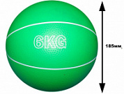 Мяч медбол 6 кг d - 18,5 см В-6KG резина 