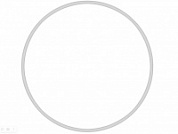 Обруч пластмассовый d 650 мм белый