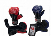Перчатки для рукопашного боя Рэй Спорт FIGHT-2 10 oz С4КХ10 кожа/иск. кожа, сетч. ткань