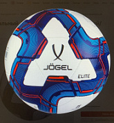 Мяч футбольный JÖGEL Elite №5, белый/синий/красный