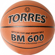 Мяч баскетбольный TORRES ВМ600, B32025 р.5 ПУ. нейлон корд, бут.камера.