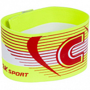 Повязка капитанская 2K Sport Captain 126317 неоновый желтый/красный