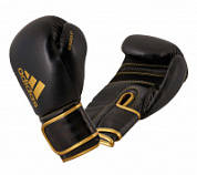 Перчатки бокс ADIDAS Hybrid 80 adiH80 черно-золотые