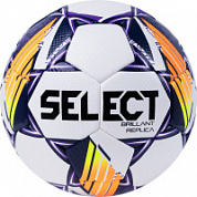 Мяч футбольный SELECT  Briliant Replica V24 р.5, 32 пан., гл.ПВХ, маш.сш,бело-фиолет-оранж