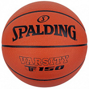 Мяч баскетбольный SPALDING Varsity TF-150 84325z р.6 резина, коричнево-черный