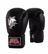 Перчатки бокс RABG-150, кож, зам, Черный