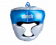 Шлем бокс Clinch Kids серебристо-синий