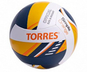 Мяч волейбольный TORRES Simple Orange арт.V323125 р.5 синт.кожа ТПУ, маш.сшивка