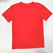 Футболка однотонная красная Рос